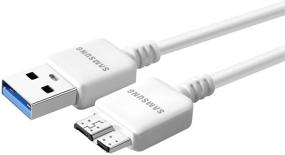 img 2 attached to Samsung EP-TA10JWE 5.0V 2Amp Charger Adapter with Samsung ET-DQ11Y1WE 🔌 Data Sync Cable for Galaxy S5/Note 3 - Non Retail Packaging (WHITE)