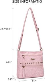 img 3 attached to 👜 Women's Lightweight Crossbody Satchel with Adjustable Shoulder Strap, Handbag & Wallet Combo, and Crossbody Bag Set for Maximum Convenience and Style