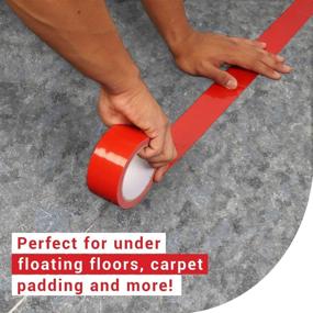 img 1 attached to 🌧️ ELK 9 Mil Red Vapor Barrier Tape: Ultimate Moisture Seal for Crawlspace Encapsulations, Carpet Padding, Underlayment & More!