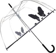 ☂️ dome transparent stick umbrella by smati: a stylish and functional choice for rainy days логотип