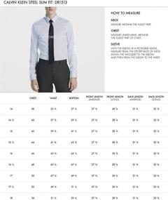 img 1 attached to Calvin Klein 👔 Herringbone Sleeve Men's Dress Clothing