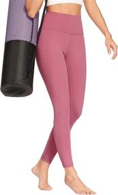 img 3 attached to 👖 Ronanemon Women's High Waisted Yoga Pants Leggings with Pocket: Tummy Control, 4 Way Stretch, Buttery Soft & Workout Perfect!