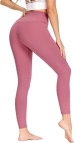 img 1 attached to 👖 Ronanemon Women's High Waisted Yoga Pants Leggings with Pocket: Tummy Control, 4 Way Stretch, Buttery Soft & Workout Perfect!