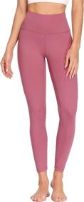 img 4 attached to 👖 Ronanemon Women's High Waisted Yoga Pants Leggings with Pocket: Tummy Control, 4 Way Stretch, Buttery Soft & Workout Perfect!