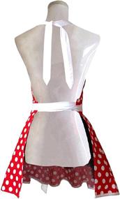 img 1 attached to 🎁 Retro Kitchen Apron for Women & Girls – Hyzrz Lovely Sweetheart Polka Dot Cooking Salon Pinafore, Vintage Style – Perfect Mother's Gift