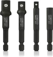 🔧 neiko 00244a impact socket adapter and magnetic bit holder set, 4-piece set with 1/4, 3/8, 1/2-inch drives and cr-v construction: perfect for versatile socket applications logo