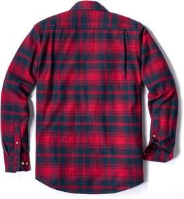 img 3 attached to 👔 CQR Flannel Sleeved Button Up Brushed Men's Shirts: Comfortable and Stylish Clothing for Men