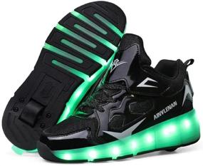 img 4 attached to SDSPEED Colors Rechargeable Roller Sneaker Sports & Fitness