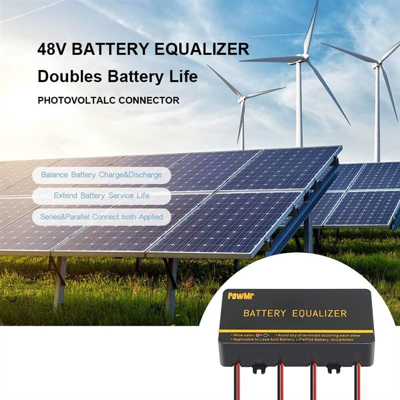 ZJchao Battery Equalizer, Professional 48V Solar System Battery Balancer,  Reverse Polarity Protection Function, Low Voltage Disconnect Battery  Equalizers