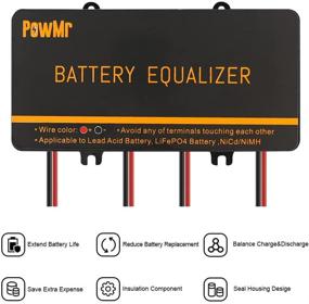 img 2 attached to 💡 48V Battery Equalizer - Voltage Balancer for Battery Banks with 4x12V, 8x12V, or More, Extending Battery Life by 1+ Year | Gel, Flood, AGM, Lithium Battery Compatible | HA02 Balancer (Battery Equalizer 48V)