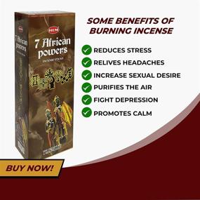 img 2 attached to 🕯️ HEM Incense - Box of Six 20 Gram Tubes - Seven African Powers