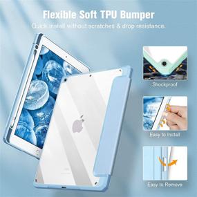 img 1 attached to Fintie Hybrid Slim Case For IPad 9Th / 8Th / 7Th Generation (2021/ 2020 / 2019) 10 Tablet Accessories for Bags, Cases & Sleeves