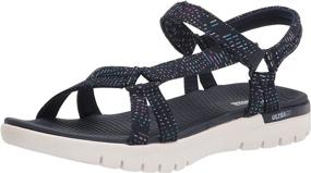 img 4 attached to 👡 Skechers Women's Multi-Colored Strap Sandal Shoes for Women