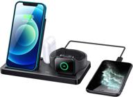 🔌 4-in-1 fast wireless charging station by spritree - compatible with apple watch, airpods pro, iphone 12/11/11pro/x/xs/xr max/8/8 plus, samsung galaxy s20 - wireless charger stand logo