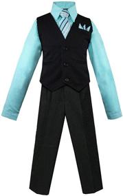 img 3 attached to 👔 Premium Luca Gabriel Pinstripe Toddler Boy's Clothing & Suits | Stylish Sport Coats