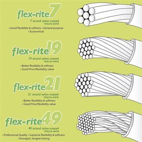 img 1 attached to Flex Rite Stringing Stainless Tigertail Beading & Jewelry Making