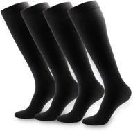 novayard compression socks: graduated support 15-20 mmhg for women and men - set of 4 pairs логотип