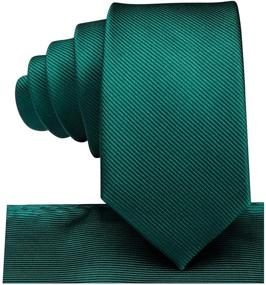 img 2 attached to 👔 Dubulle Silk Kids Necktie and Pocket Square Set for Boys (Age 8-14): Self-Tie, Stylish and Convenient