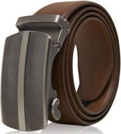 👔 bonded leather men's ratchet belts - essential accessories for stylish men logo