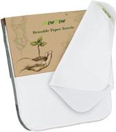 🌿 10-pack bamboo paper towels: reusable, highly absorbent, washable, eco-friendly, zero waste, organic cotton napkins, bathroom roll cleaning cloths logo