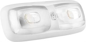 img 3 attached to 🚐 Lumitronics RV LED Euro-Style Double Ceiling Dome Light: Enhance Your Trailer Camper Interior with On-Off Switch Lighting