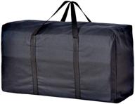 🛏️ extra large 160l waterproof storage bag: for bedding, comforter, king pillows, blankets, clothes -travel laundry bag, college carrying bag - 2 handles, zippered - foldable house moving bag organizer логотип