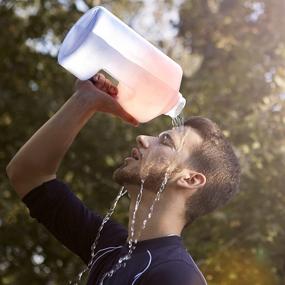 img 3 attached to 💧 FUNUS Motivational 1 Gallon Water Bottle: Stay Hydrated with Time Marker, Leakproof Design, Straw and Handle - Perfect for Sports, Fitness, Gym, Hiking, and Outdoor Activities