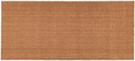 🏞️ calloway mills 153552448 natural coir with vinyl backing doormat - high-quality 24"x48" mat for natural décor logo