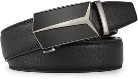 img 3 attached to 👔 Genuine Leather Adjustable Automatic Men's Accessories in Belts by CLUBBELTS