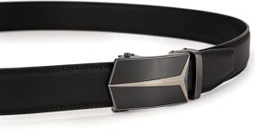 img 1 attached to 👔 Genuine Leather Adjustable Automatic Men's Accessories in Belts by CLUBBELTS