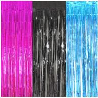 asonlye decorations metallic curtains graduation logo