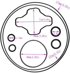 img 1 attached to 🚀 7.3L Turbo Compressor Wheel & Upgraded GTP38 Rebuild Kit - Garrett TP38 1994-2003 Ford Powerstroke 446579-0001 170293-360° Thrust Repair Kit - Enhancing Performance - TOPEMAI 7.3L Turbo Rebuild Kit