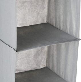 img 2 attached to 🏬 HOMZ Hanging Closet Organizer: Maximize Storage with 5 Shelves