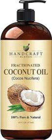 img 4 attached to 🥥 Premium Grade Fractionated Coconut Oil - 100% Pure & Natural Coconut Carrier Oil for Essential Oils, Massage, Hair, and Body - 16 fl. Oz