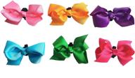 🎀 hbedu pet collar accessories: adorable bowties for cats, puppies, and dogs - grooming decorations (pack of 6) logo