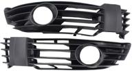 🔦 newyall pair of front left driver and right passenger side bumper fog light lamp grill grille cover set logo