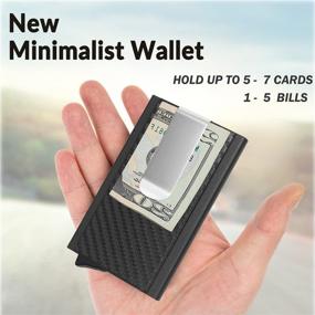 img 3 attached to Optimized Sliding Protector for Men's Wallets, 💼 Card Cases, and Money Organizers with Minimalist Design