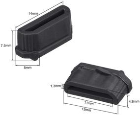 img 3 attached to Uxcell Silicone Anti Dust Stopper Cover Accessories & Supplies and Audio & Video Accessories