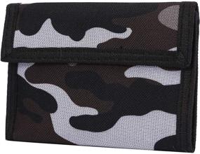 img 4 attached to 🔳 Trifold Canvas Outdoor Sports Wallet - Essential Boys' Accessory for Wallets & Money Organization