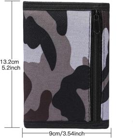 img 2 attached to 🔳 Trifold Canvas Outdoor Sports Wallet - Essential Boys' Accessory for Wallets & Money Organization
