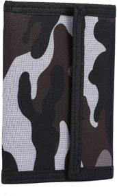 img 3 attached to 🔳 Trifold Canvas Outdoor Sports Wallet - Essential Boys' Accessory for Wallets & Money Organization