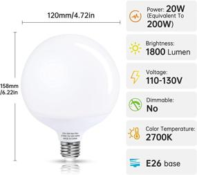 img 3 attached to Replacement 1800LM Brightness Warehouse Not Dimmable