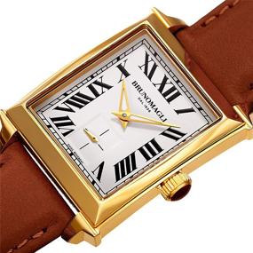 img 2 attached to Bruno Magli Women's Valentina 1061 Swiss Quartz Leather Strap Watch - Italian Craftsmanship, Enhanced SEO