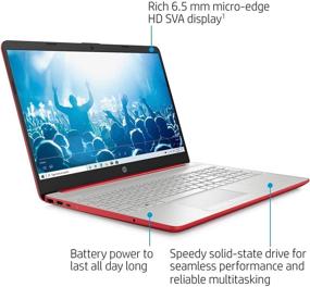 img 3 attached to 💻 HP Pavilion 15.6-inch HD Laptop 2021, Intel Quad-core Pentium, 16GB RAM, 512GB SSD, Intel UHD Graphics, Webcam, Bluetooth, HDMI, USB-C, Scarlet Red, Windows 10