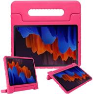 🌹 apoll kids case for samsung galaxy tab s7 11 inch 2020, sm-t870 case, shockproof eva kids friendly handle stand drop proof child case for samsung tab s7 11 inch 2020 release, no pen holder, rose" - optimized product name: "apoll kids case for samsung galaxy tab s7 11 inch 2020, sm-t870, shockproof eva stand drop proof child case, rose logo