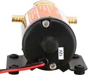 img 1 attached to 🔧 Amarine Made 12V Turbo Pump Oil Scavenge Extractor - Self Priming Reversible Gear Pump for Water, Diesel, Lubricants, Machinery - Fuel Scavenge Oil Transfer