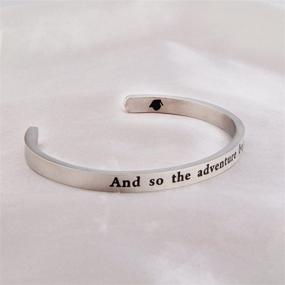 img 1 attached to 🎓 Zuo Bao Graduation Gift: Adventure Begins Cuff Bracelet - Perfect Class of 2020 Graduation Jewelry for Him or Her