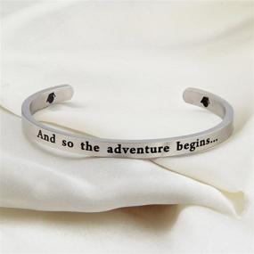 img 3 attached to 🎓 Zuo Bao Graduation Gift: Adventure Begins Cuff Bracelet - Perfect Class of 2020 Graduation Jewelry for Him or Her