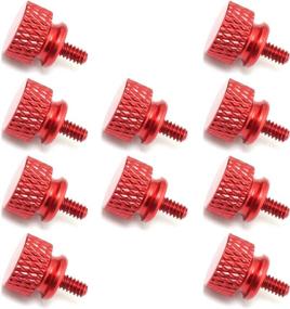 img 3 attached to ToToT 10PCS 6#-32 Anodized Aluminum Wine Red Hand-Tighten Computer Case Thumb Screws: Effortlessly Secure and Enhance Your Computer Case!