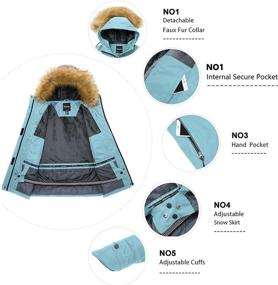 img 1 attached to 🧥 Stay Warm and Dry: Wantdo Women's Waterproof Ski Jacket for Snowboarding and Winter Sports